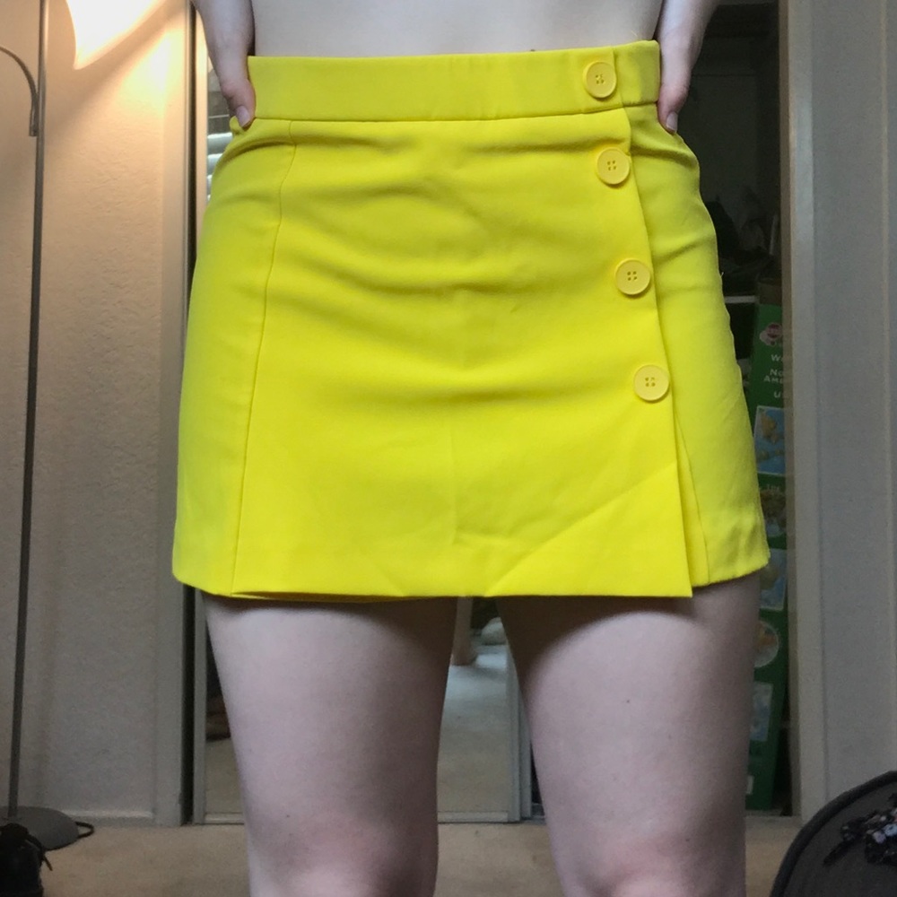 Bright Yellow Skort